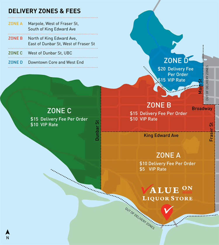 Delivery Zone Map